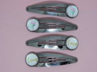 Haarspeldje Flamingo zilver